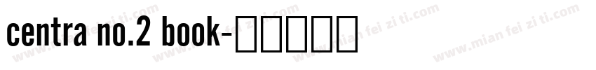 centra no.2 book字体转换